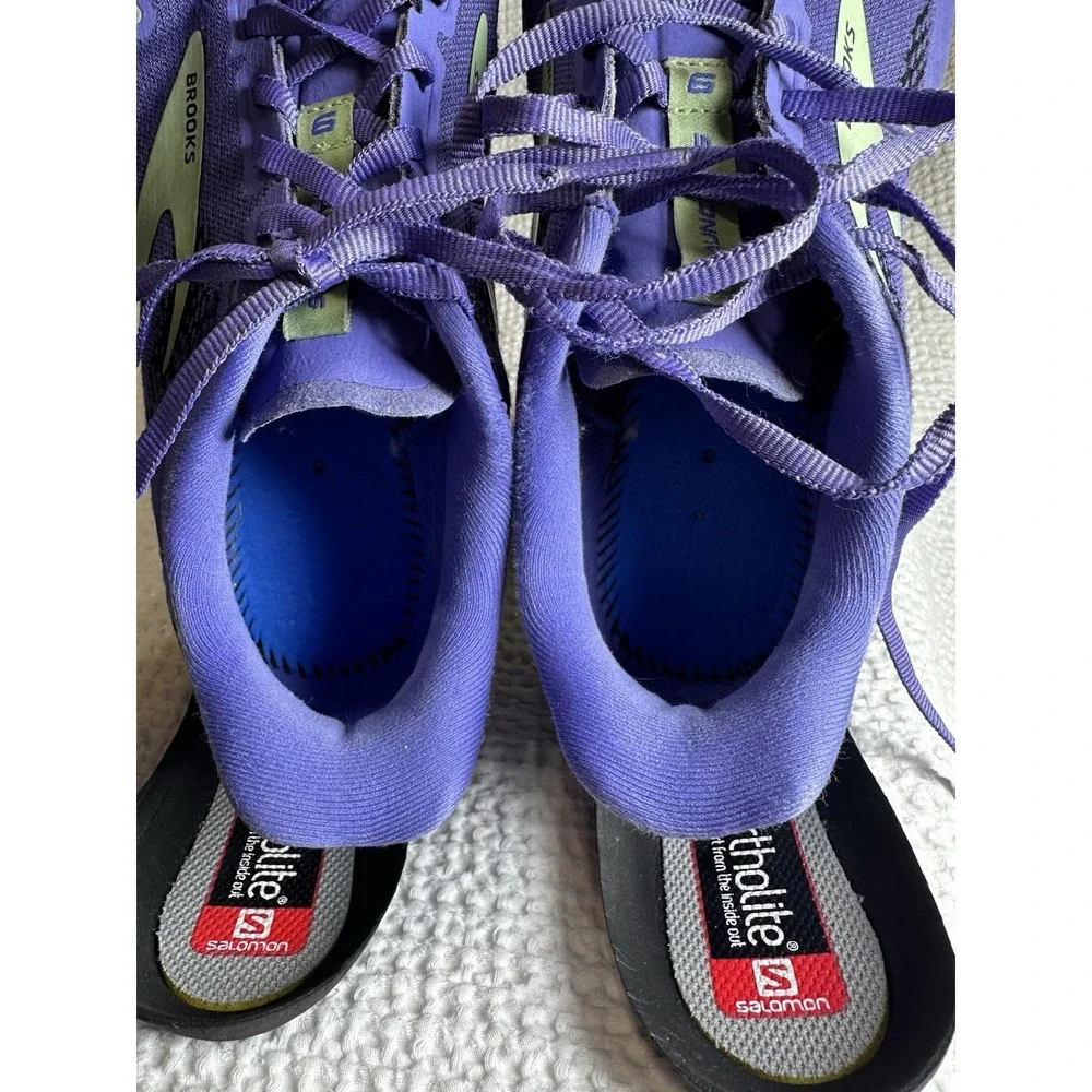 Brooks Launch GTS 9 Womens 9.5 Purple Running Shoes Ortholite Stability EU41